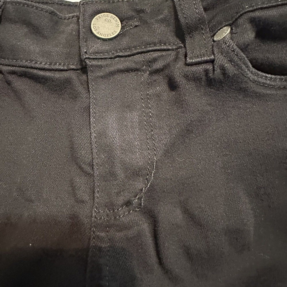 Paige Jeans Womens 26 Black Verdugo Ultra Skinny Dark Wash Stretch Casual Ladies - Picture 10 of 11